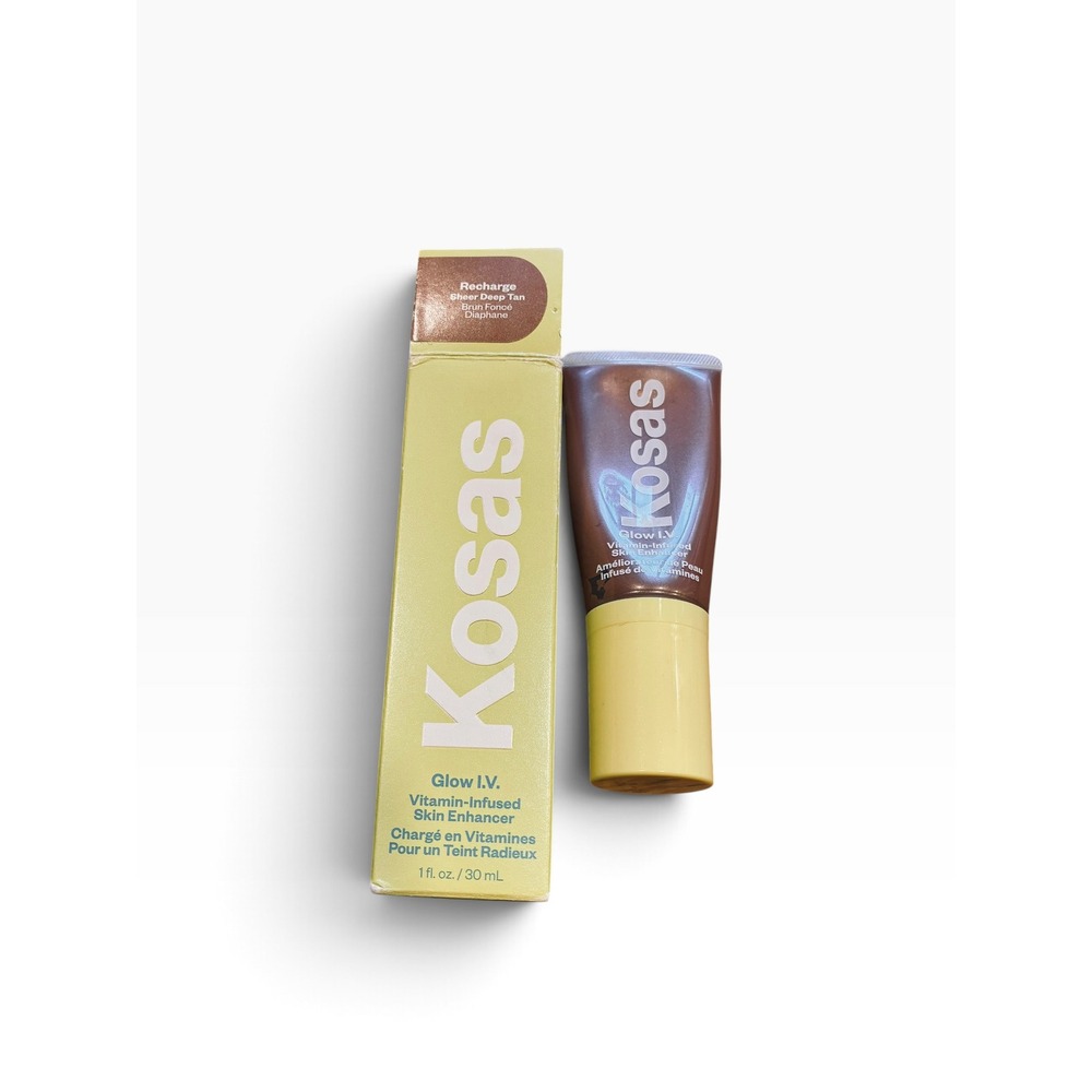 Kosas Glow I.V. Vitamin-Infused Skin Enhancer Recharge Sheer Deep Tan  READ